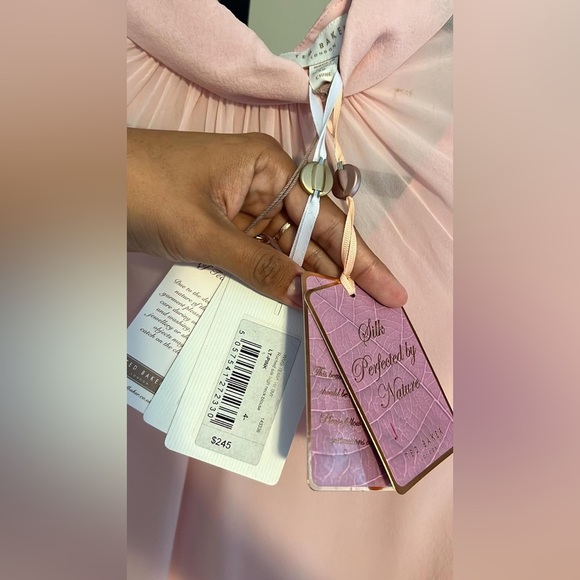 TED BAKER
Ruched Silk High Neck Blouse In Bright Pink - Picture 7 of 11